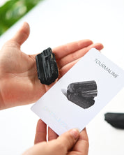 Black Tourmaline Rough - Protect