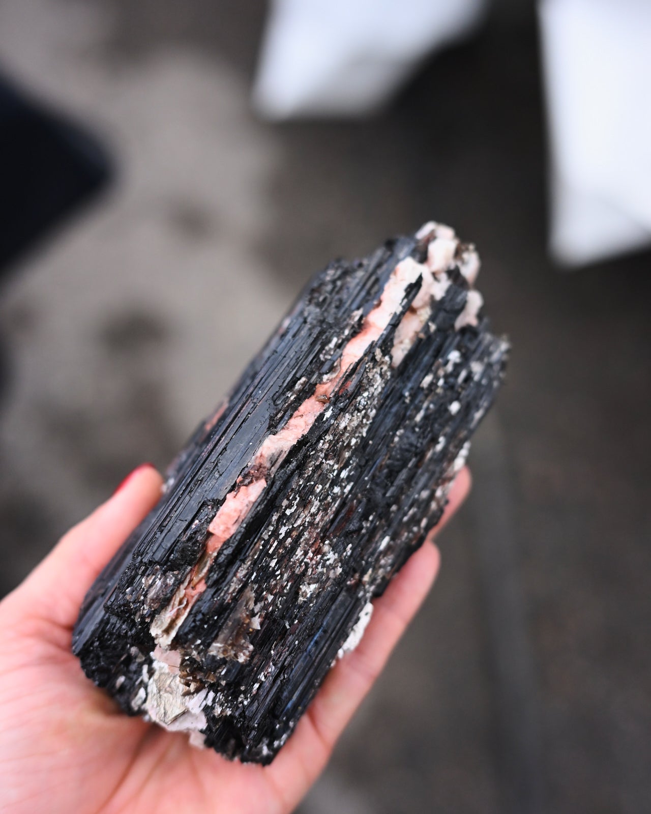 Black Tourmaline with Mica Cluster, Brazil - Image 3