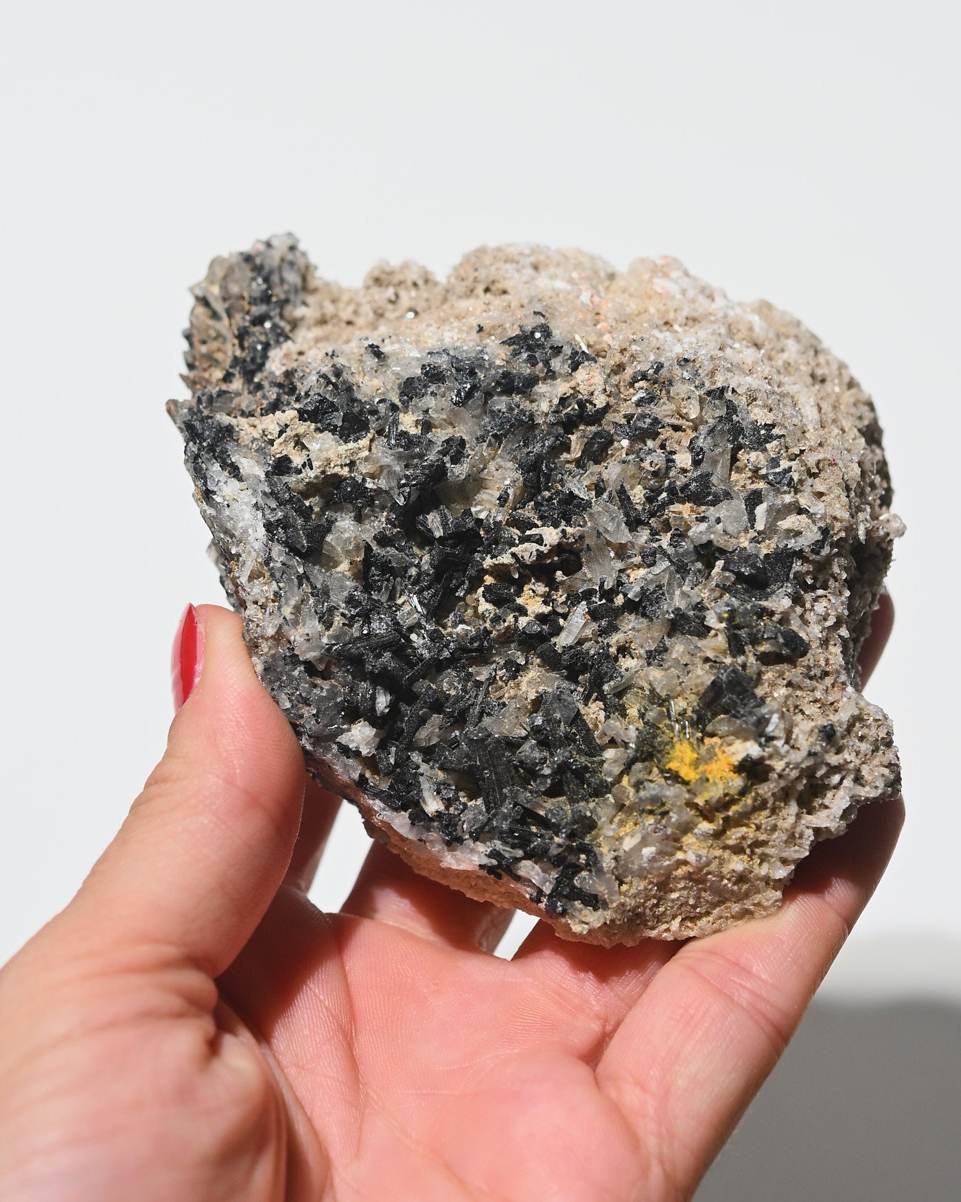 Tourmaline with Quartz and Barite 252g