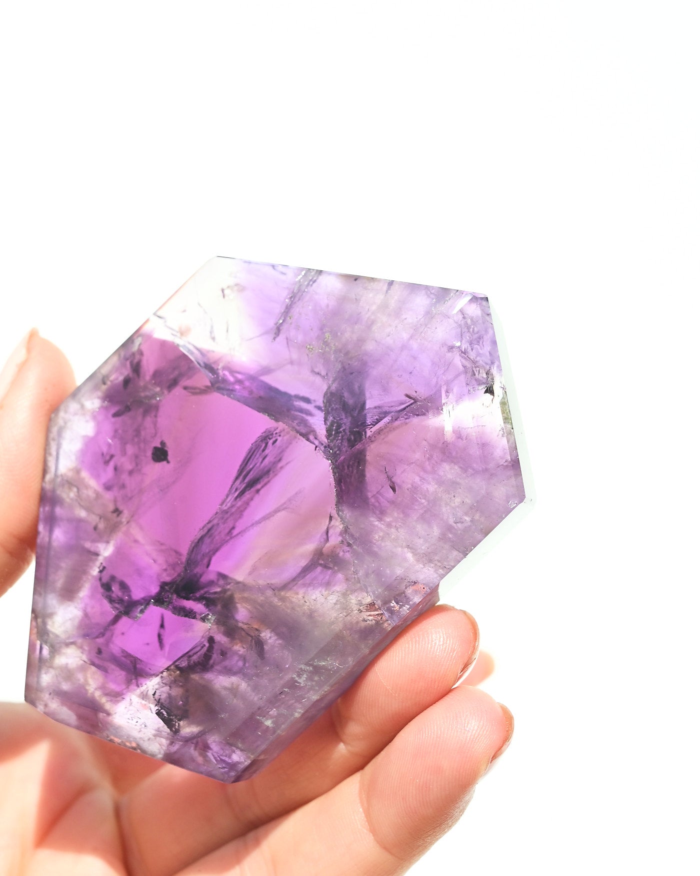Trapiche Amethyst Slice 2.7in
