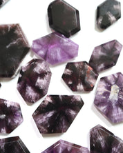 Trapiche Amethyst Slice — Natural Star Formation