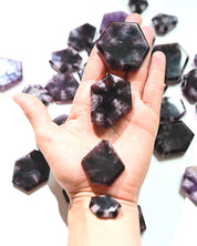 Trapiche Amethyst Slice — Natural Star Formation