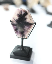 Rare Trapiche Amethyst Slab on stand