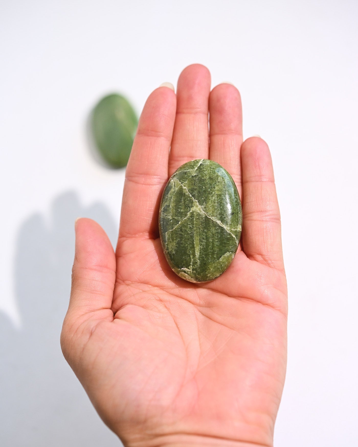 Tremolite Palm Stone