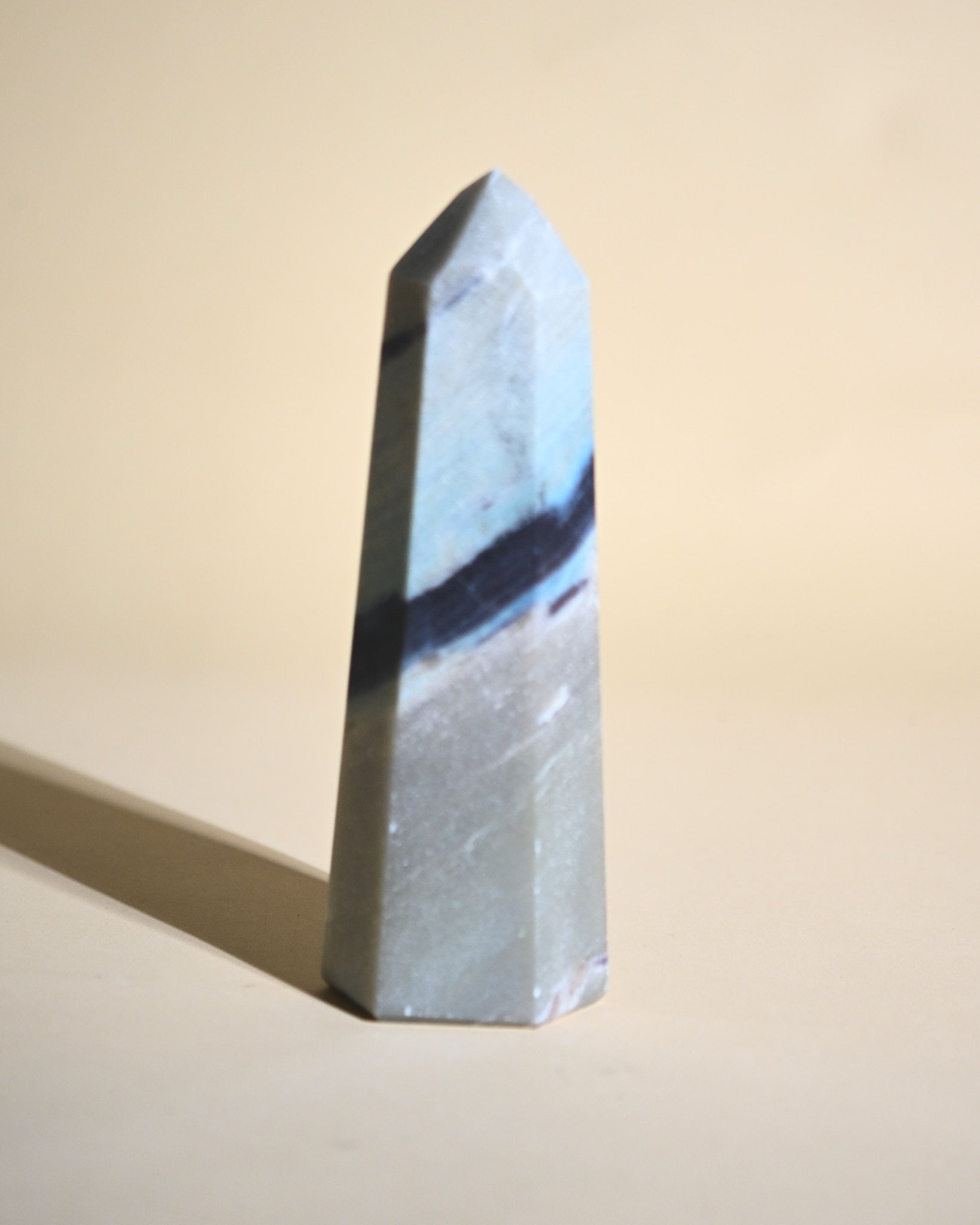 Trolleite tower detail of banding