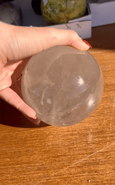 XXL Clear Quartz Sphere 3.7lbs