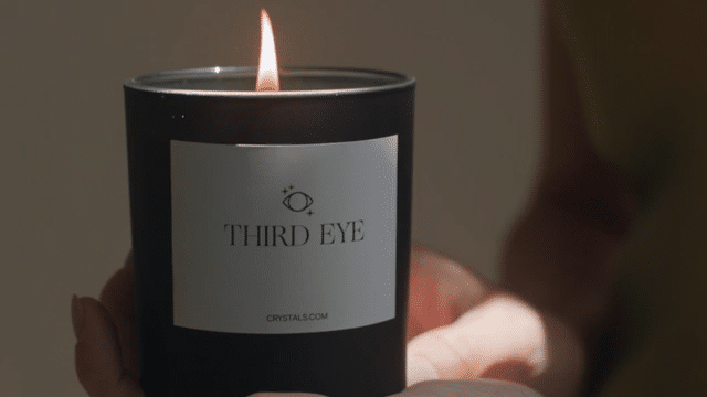 third eye candle peppermint essential oil