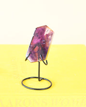 Trapiche Amethyst Slice on Stand