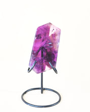 Trapiche Amethyst Slice on Stand