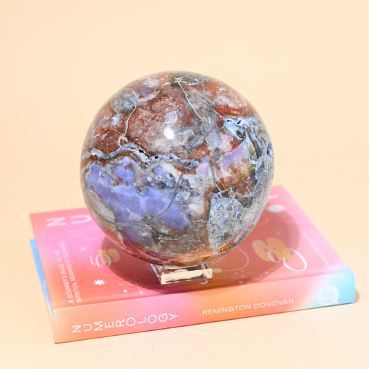Violet Agate Sphere 4.8lbs