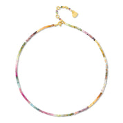 Watermelon Tourmaline Beaded Choker