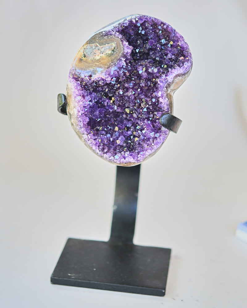 Amethyst Crystal Geode on Stand 3.9lbs