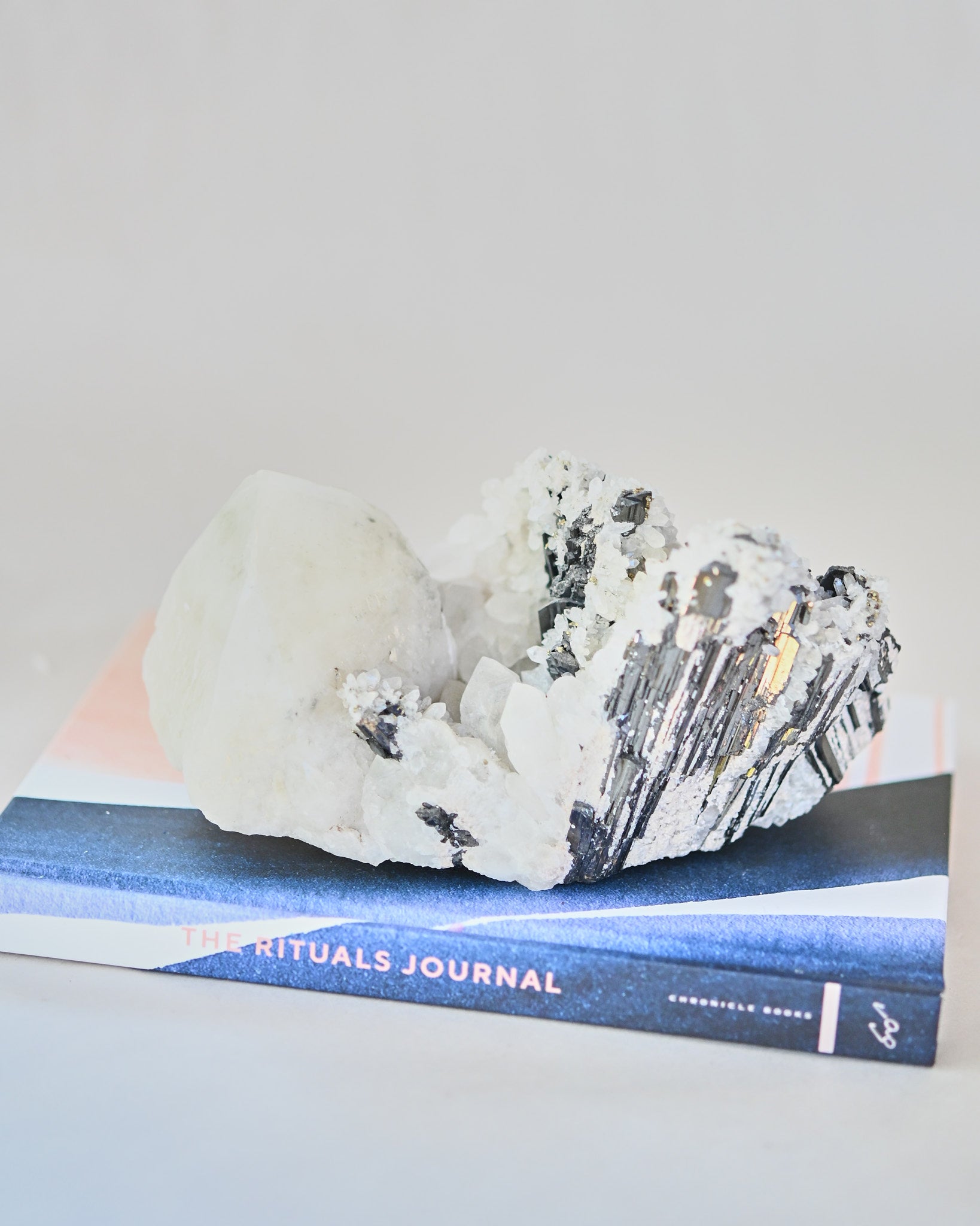 Hubnerite with Quartz 6 inch