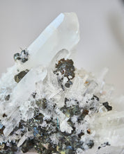 Hubnerite with Quartz 6 inch