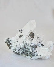 Hubnerite with Quartz 6 inch