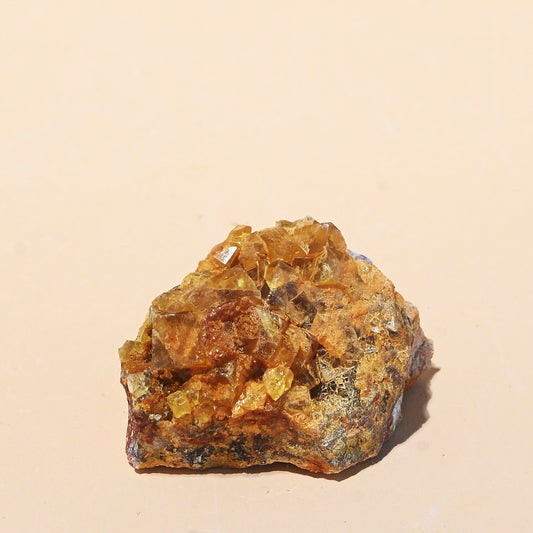 Yellow Fluorite Cluster 3 inch
