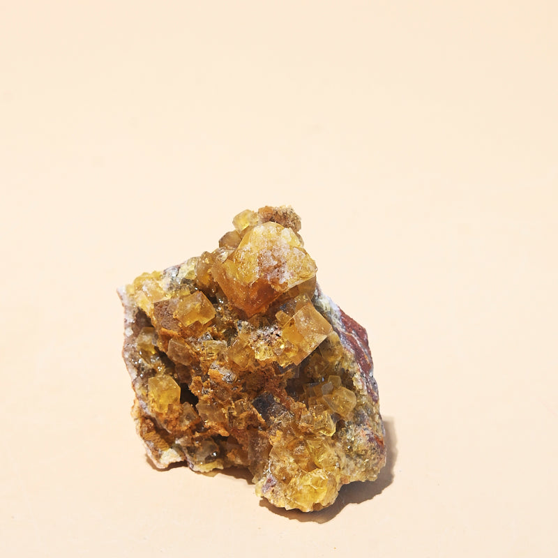 Yellow Fluorite Cluster 3 inch