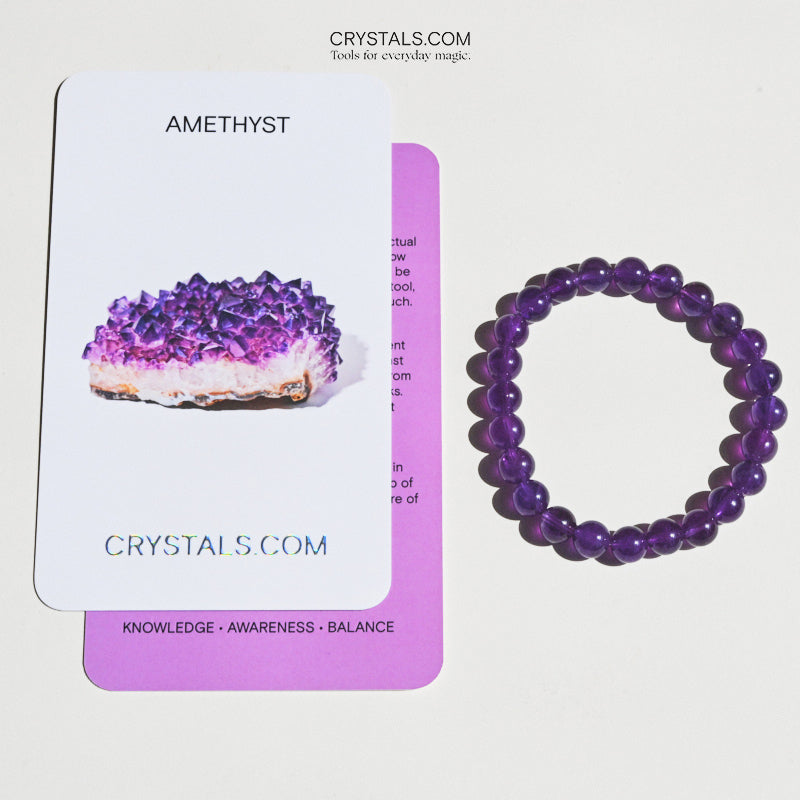 amethyst crystal bracelet 