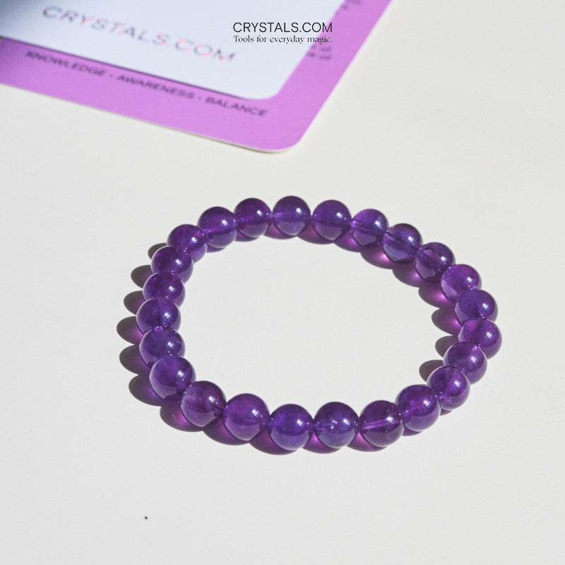 amethyst crystal bracelet 