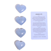 angelite crystal heart for sale