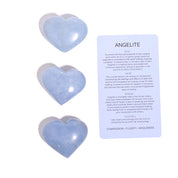 angelite crystal heart for sale
