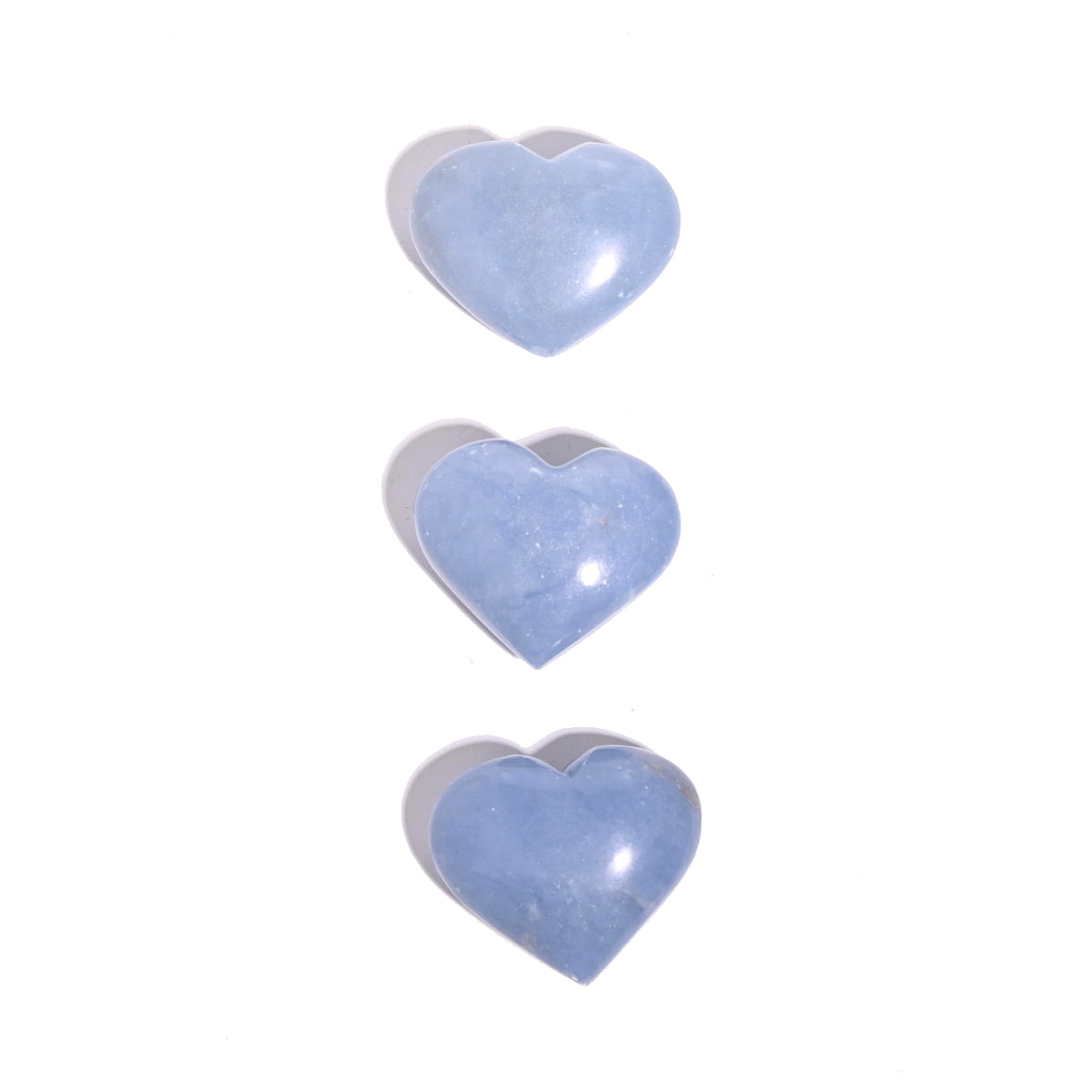 angelite crystal heart for sale