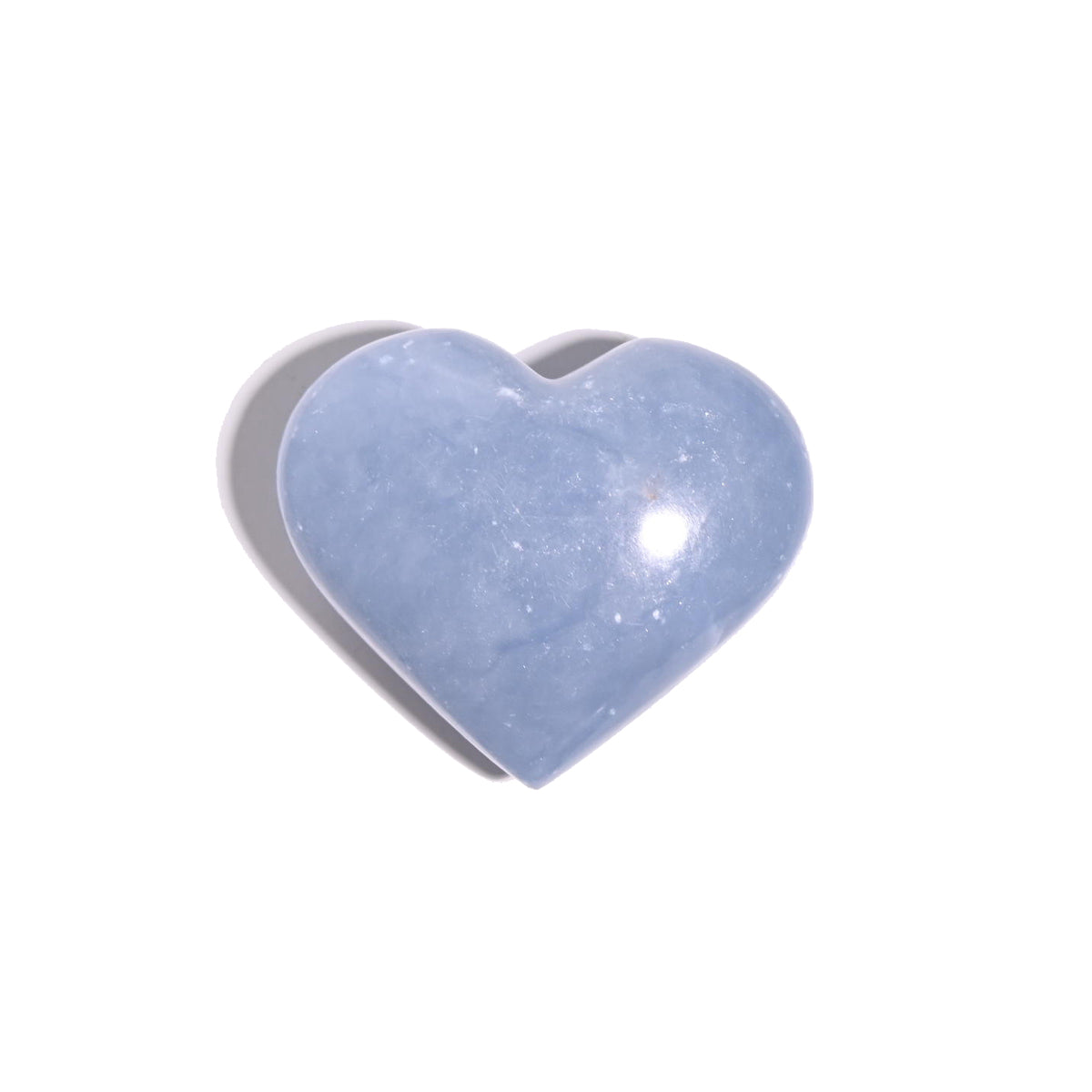 angelite crystal heart for sale