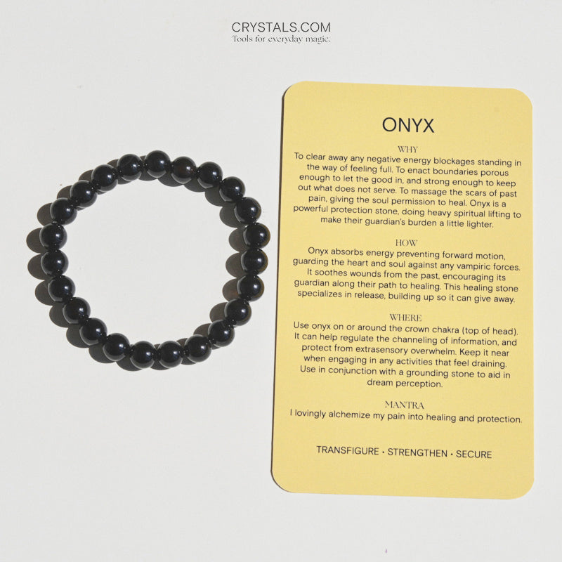 black onyx bracelet