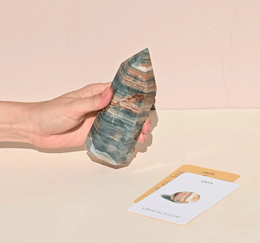 Rare Blue Onyx Tower