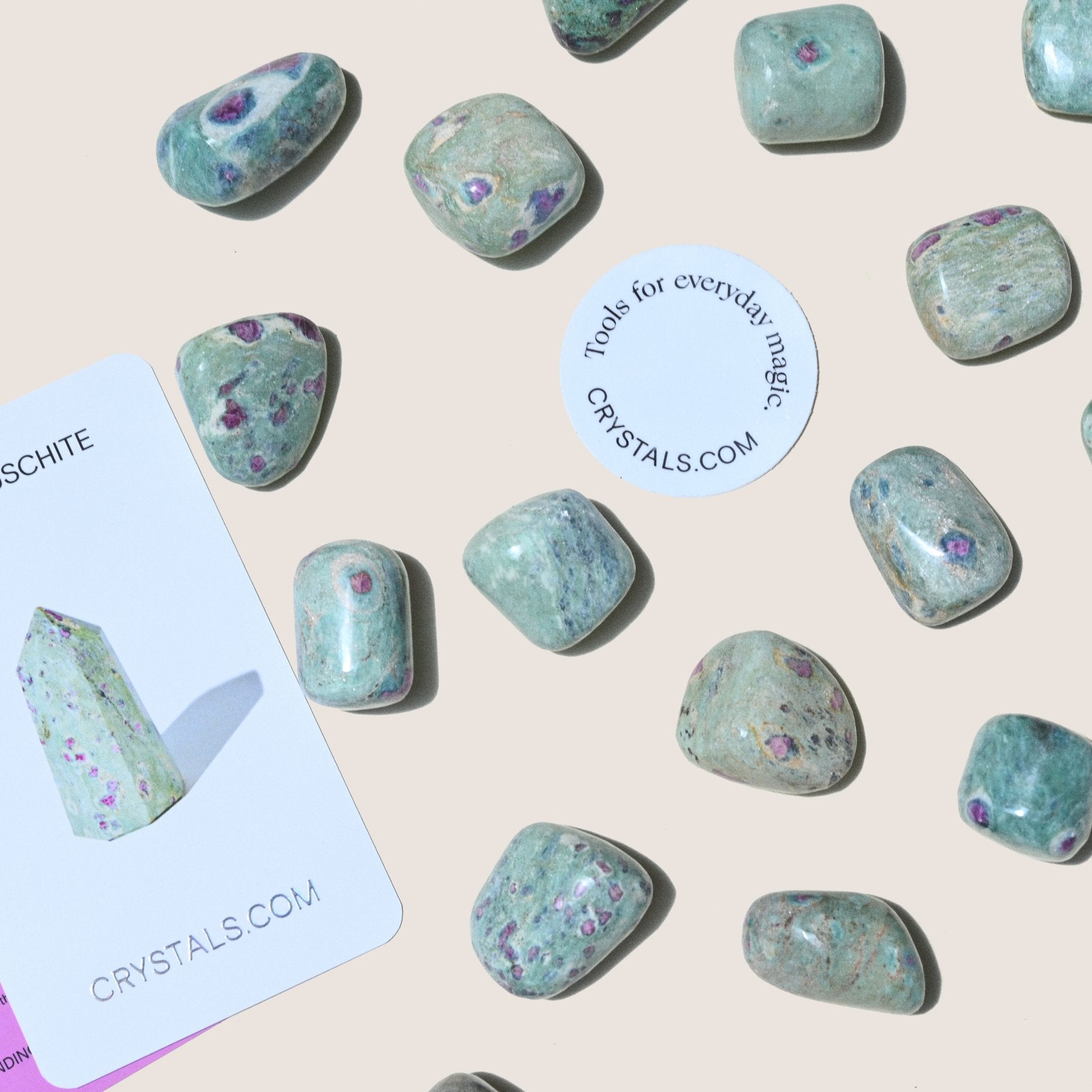 Sage and Ruby Fuchsite Duo - LOVE