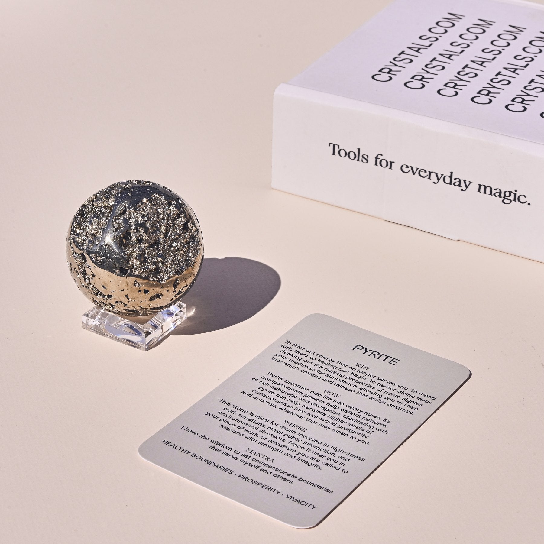 pyrite crystal benefits