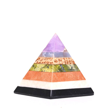Mixed CHAKRA Crystal Pyramid
