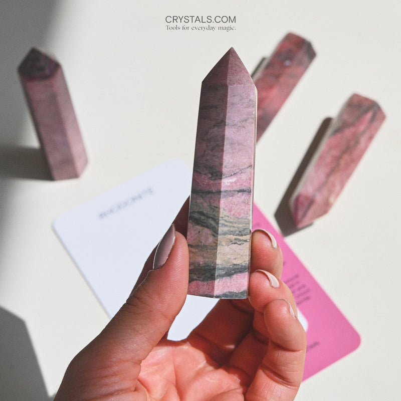 rhodonite crystal