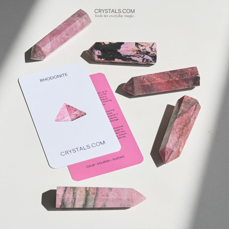 rhodonite crystal