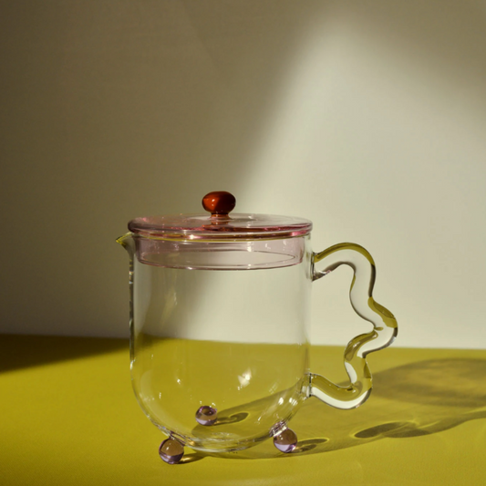 Bloom glass teapot