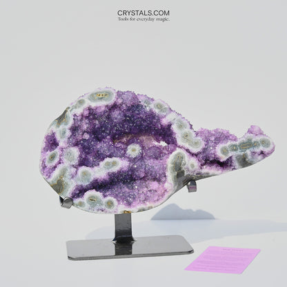 Amethyst with Green Jasper on Stand 11lbs
