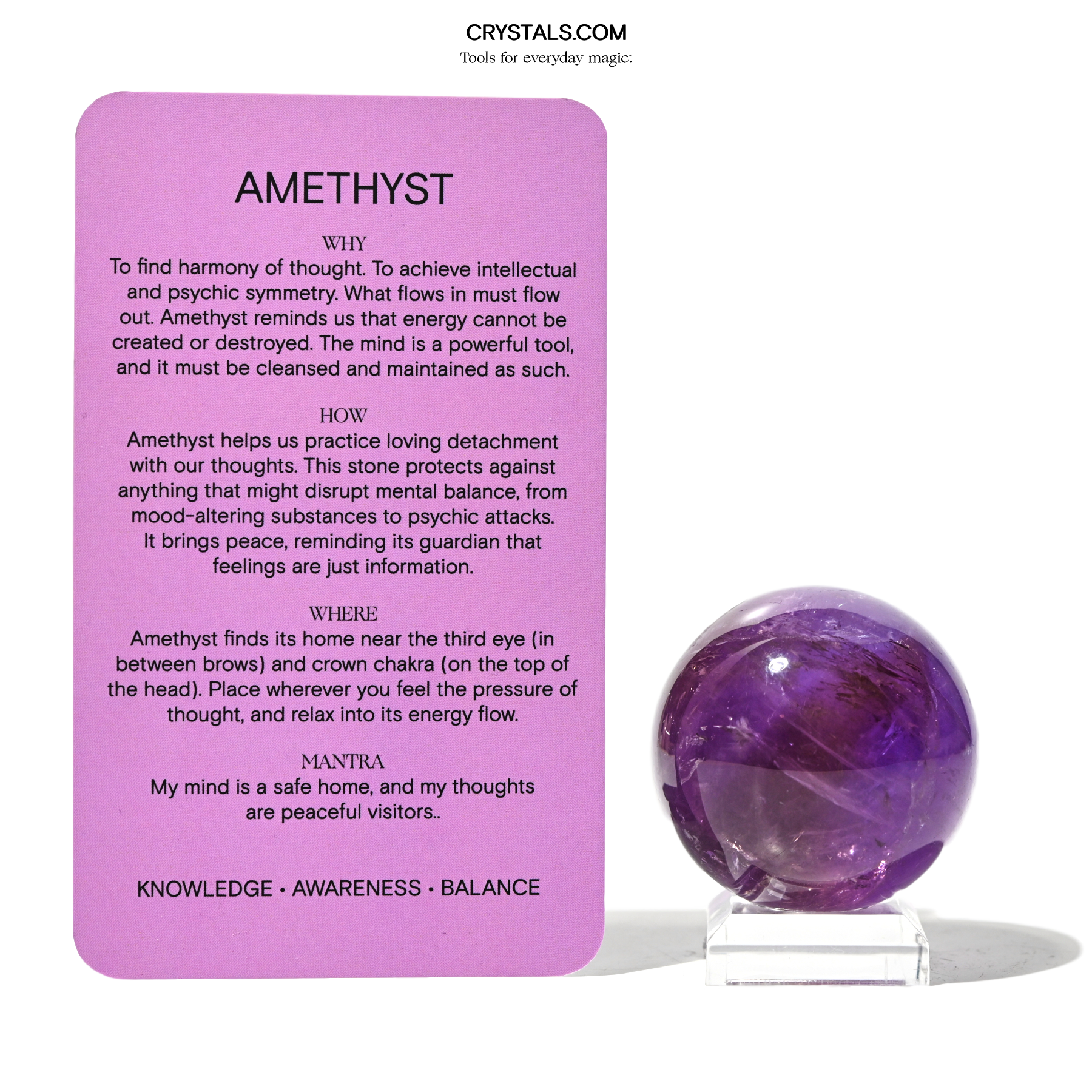 amethyst crystal for sale