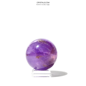 Amethyst  Sphere - natural amethyst crystal cluster specimen view 9