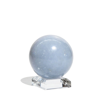 Angelite Sphere — Angelite crystal specimen
