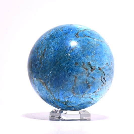 Blue Apatite Sphere