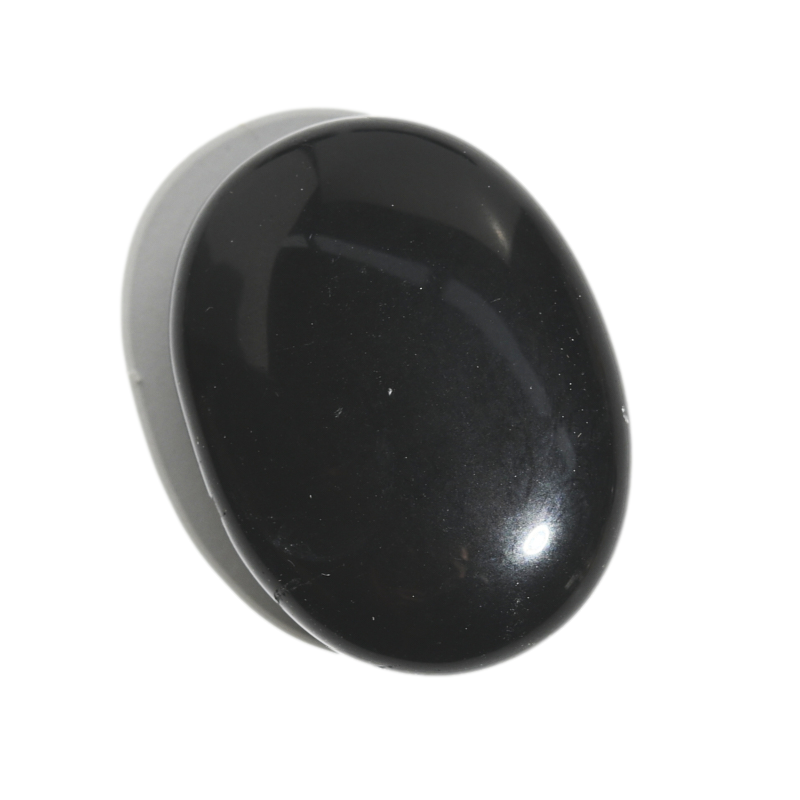 Black Obsidian Palm Stone