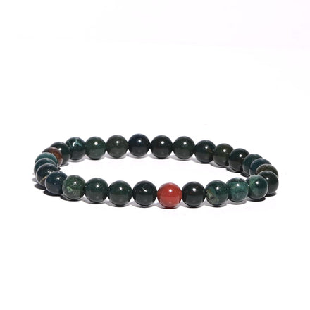 Bloodstone Jasper Bracelet - PASSION — Jasper crystal specimen