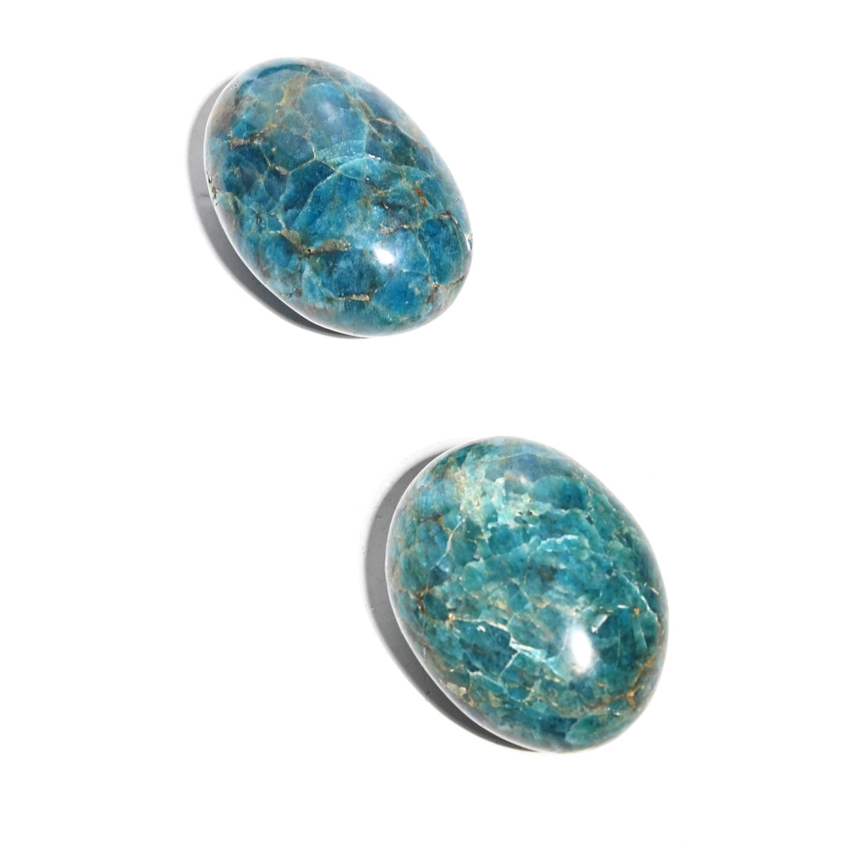 Blue Apatite crystal — Blue, teal, blue-green specimen, Hexagonal crystal system