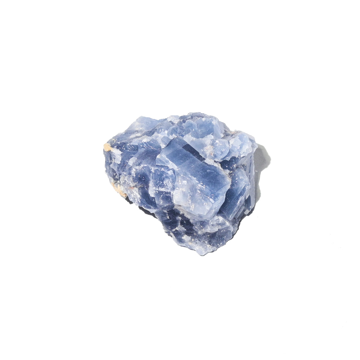 Blue Halite crystal — Blue, pale blue specimen, Cubic crystal system