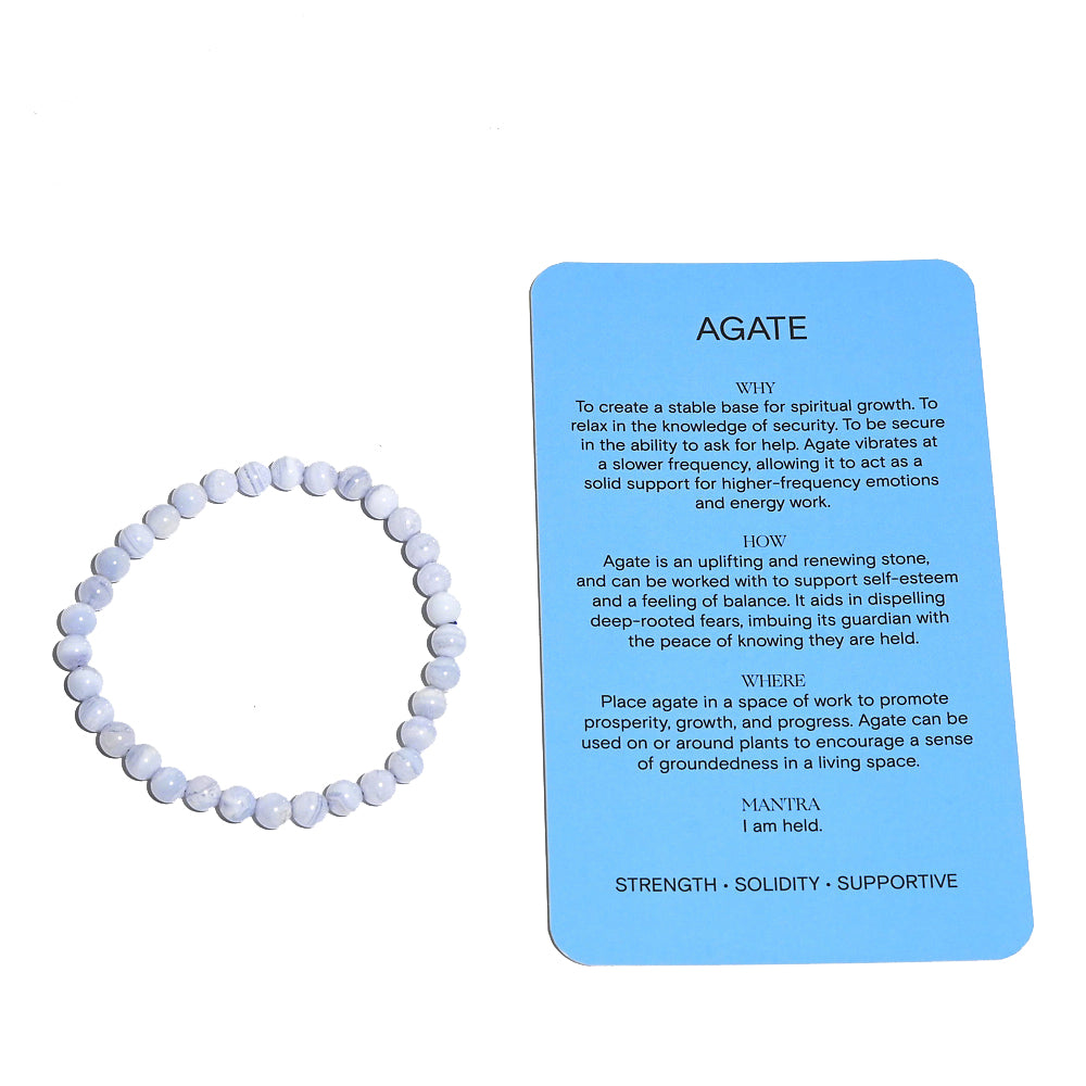 blue lace agate bracelet 