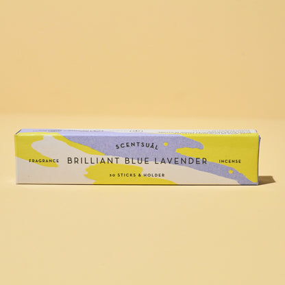 Blue Lavender Incense 30 sticks w/ Holder - SCENTSUAL