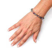Rainbow Fluorite Bracelet - BALANCE - 6mm · Medium (19cm)