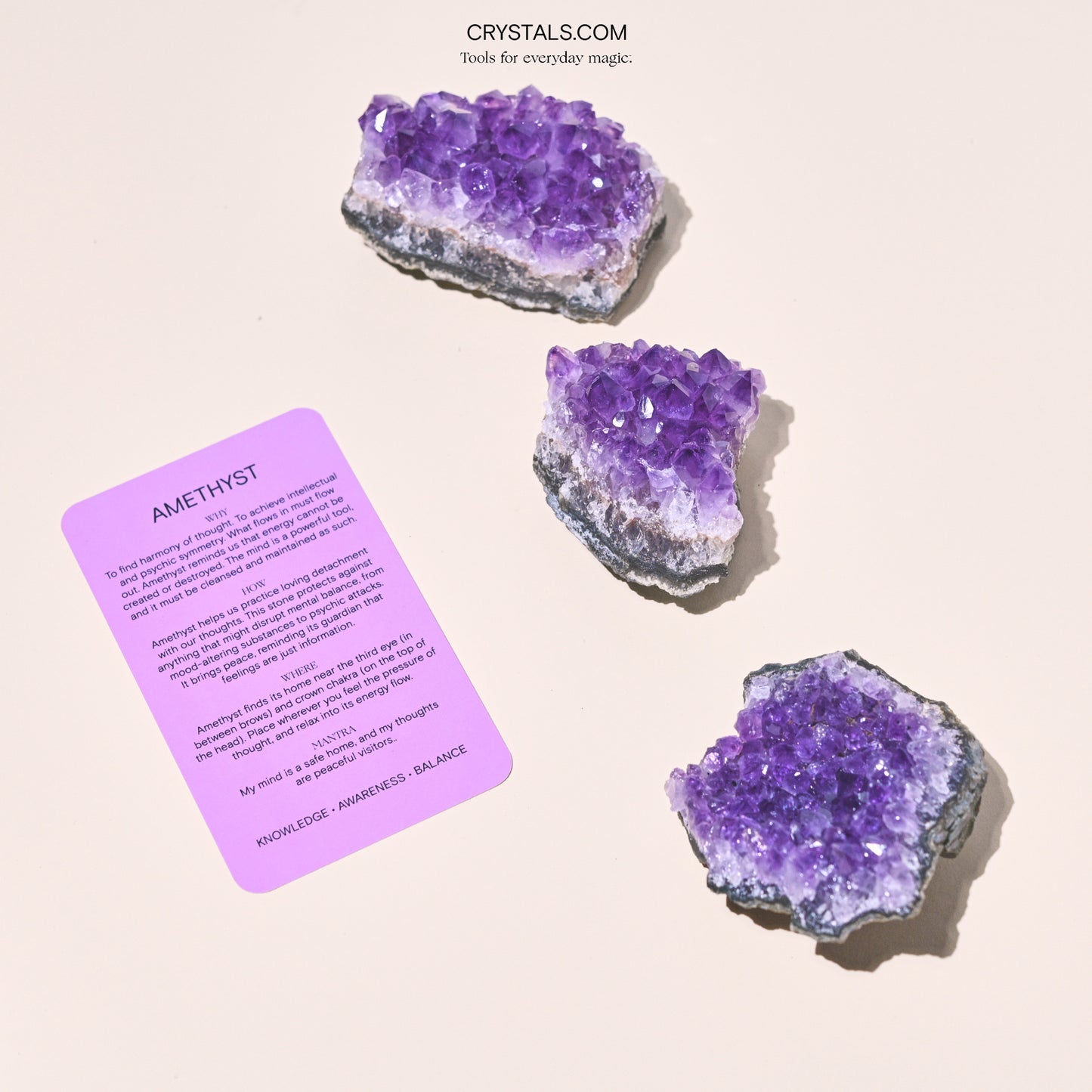 amethyst crystal cluster for sale