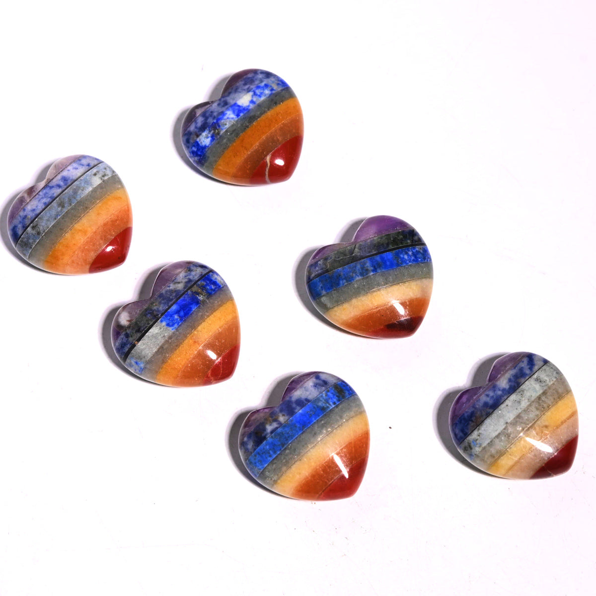 7 chakra crystals heart 