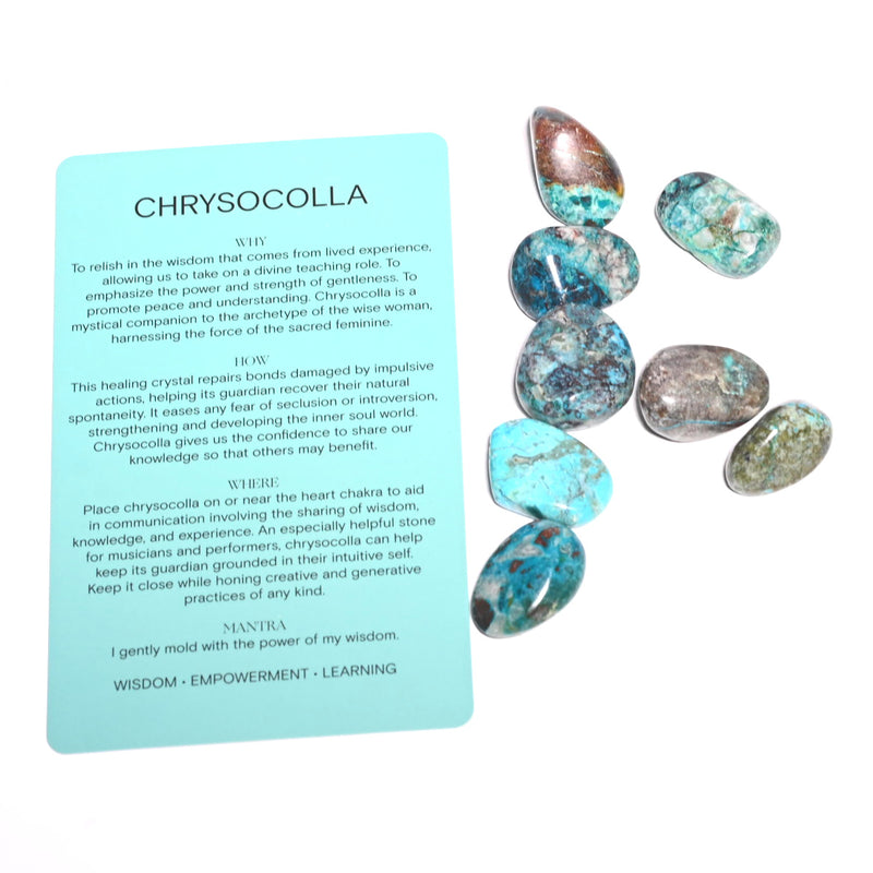 Chrysocolla Tumbled Trio